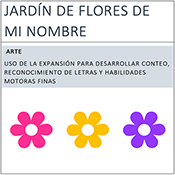 Jardín de flores de minombre